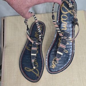 Sam Edelman Blue Denim Sandals